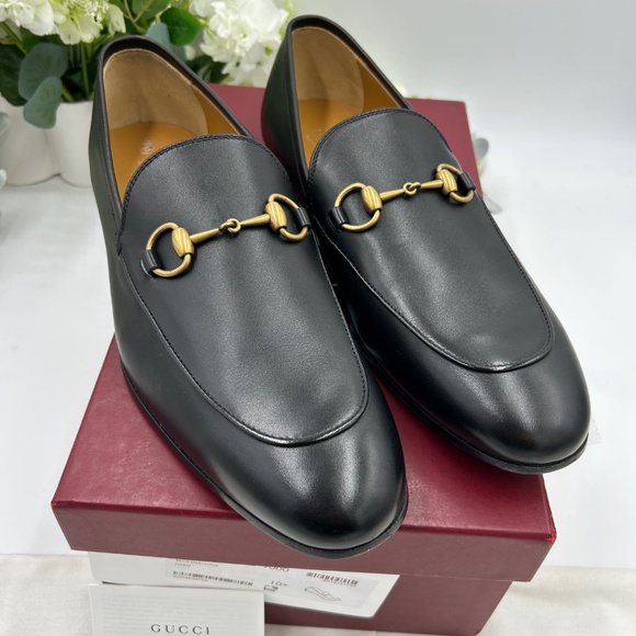 ****Men’s Gucci JORDAAN horse bit loafer size 10.5 fits 11.5 US made in Italy